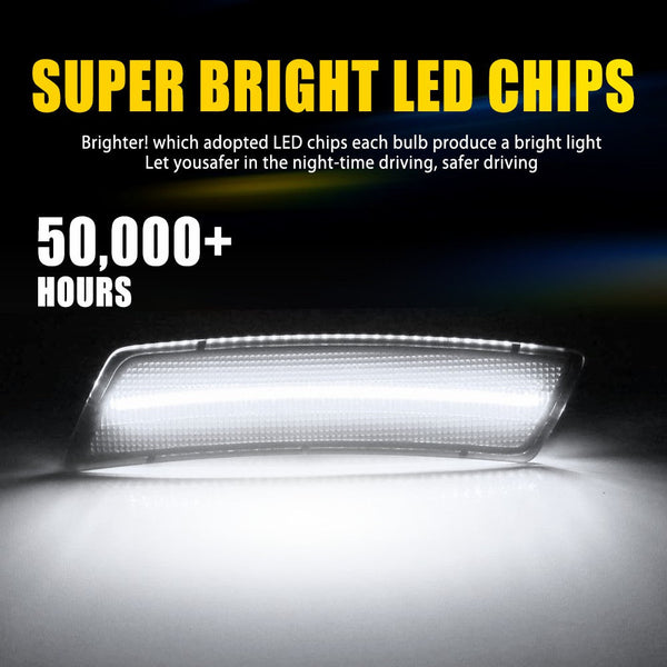 LED Side Marker Light for VW Tiguan 2018-2023 & Beetle 2012-2019, Smoked Lens, Fender