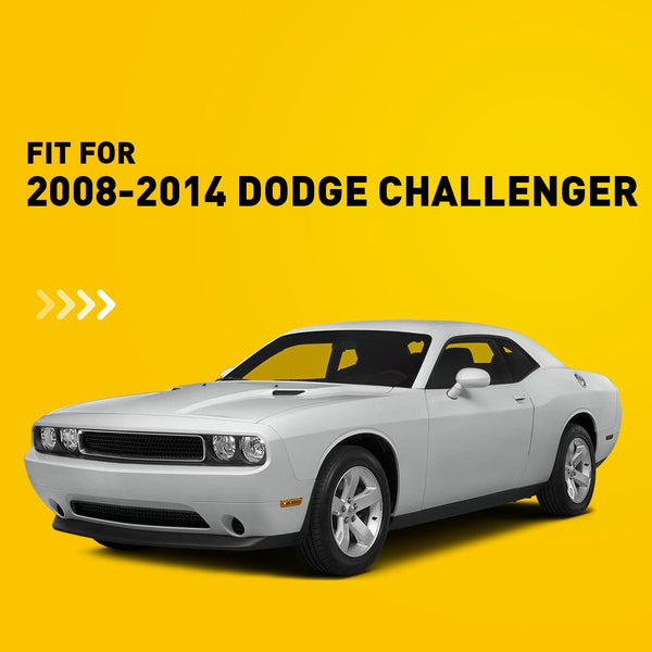 LED Side Marker Light Front Bumper/Fender for Dodge Challenger 2008-2014, Amber Cover