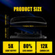LED Side Marker Light Front Bumper for Dodge Durango 2021-2025, Smoked Lens, Amber