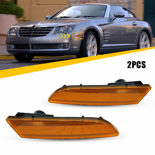 LED Side Marker Light Front for Chrysler Crossfire 2004-2008, Amber