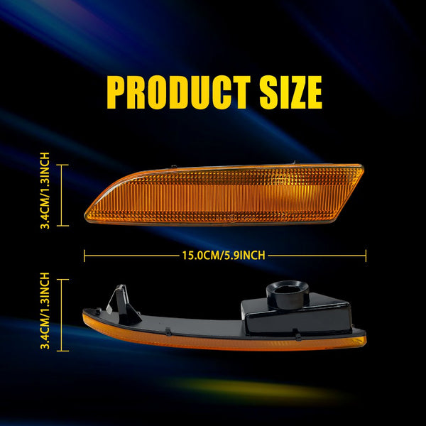 LED Side Marker Light Front for Chrysler Crossfire 2004-2008, Amber