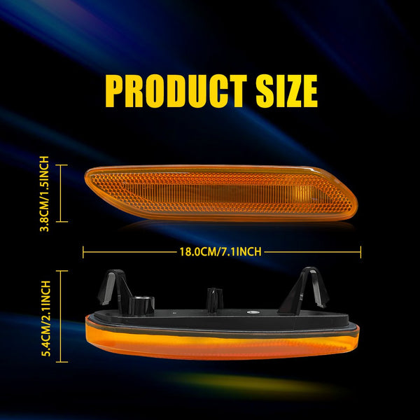 LED Side Marker Light Front for MINI Cooper Countryman R60 Paceman R61 2011-2016