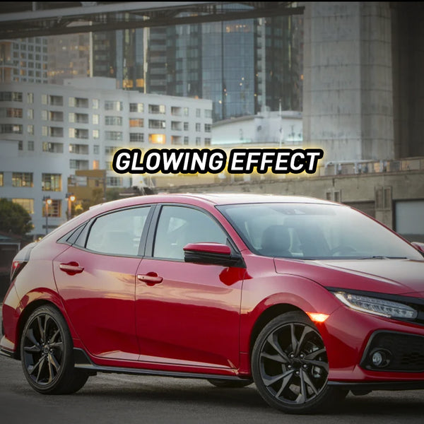 LED Side Marker Light Front Reflector for Honda Civic, Amber, Driver & Passenger