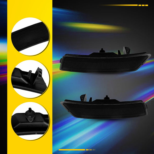 LED Side Marker Light Front Smoked Housing for VW Tiguan 2018-2023 & Beetle 2012-2019