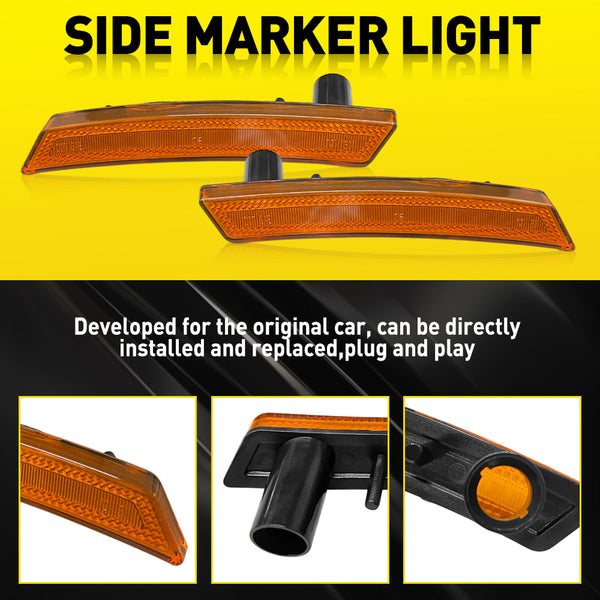 LED Side Marker Light Front Wheel Fender for MINI Cooper R55 R56 R57 R58 R59 R60