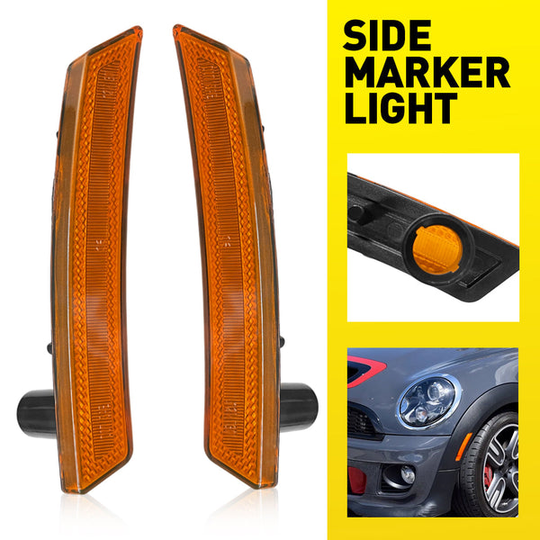 LED Side Marker Light Front Wheel Fender for MINI Cooper R55 R56 R57 R58 R59 R60