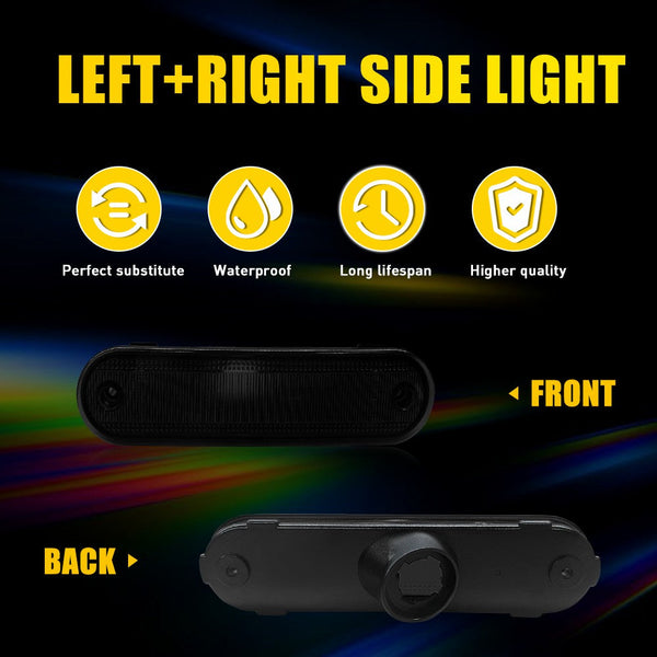 LED Side Marker Light Housing for Mazda Miata MX-5 1990-2005, Smoked