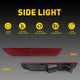 LED Side Marker Light Rear Bumper Kit for Ford Mustang 2010-2014, OE-Style, Red Lens