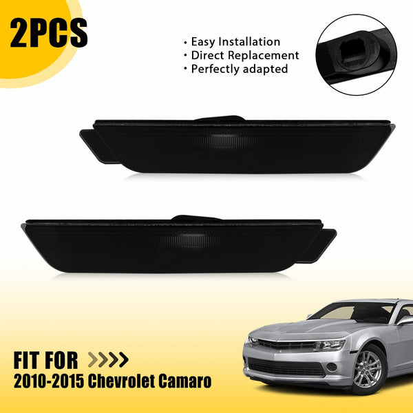 LED Side Marker Light Rear for Chevrolet Camaro 2010-2015, Smoked Lens, Rear Only