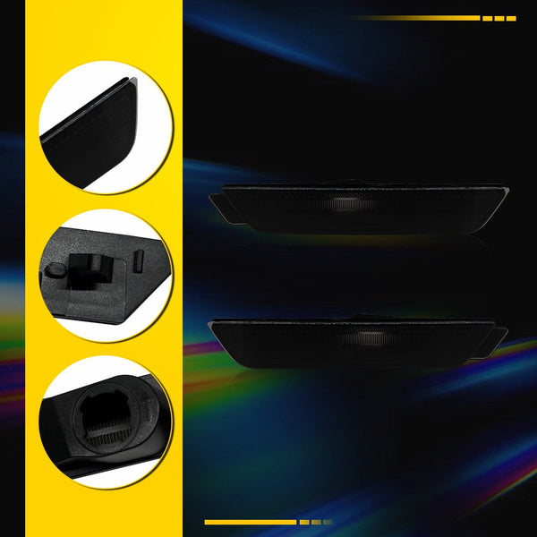 LED Side Marker Light Rear for Chevrolet Camaro 2010-2015, Smoked Lens, Rear Only