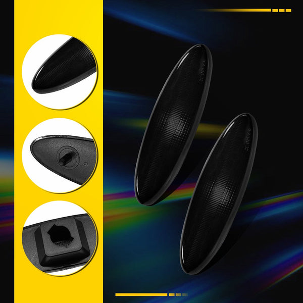 LED Side Marker Light Rear for Chevrolet Corvette C5 1997-2004, With T10 Bulbs