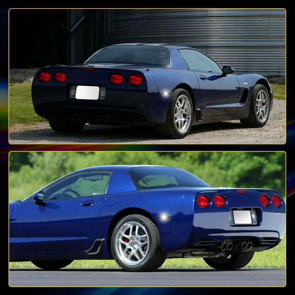 LED Side Marker Light Rear for Chevrolet Corvette C5 1997-2004, With T10 Bulbs
