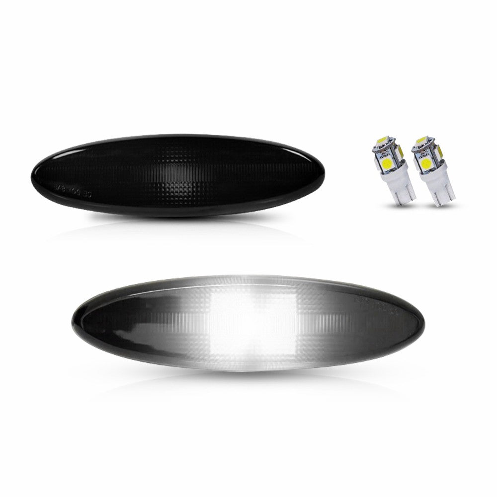 LED Side Marker Light Rear for Chevrolet Corvette C5 1997-2004, With T10 Bulbs