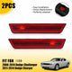 LED Side Marker Light Rear for Dodge Challenger/Charger 2008-2014, Red Lens