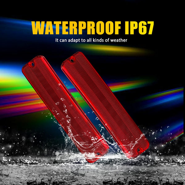 LED Side Marker Light Rear for Jeep CJ5/CJ6/CJ7/CJ8/Wagoneer J10/J20, Red