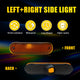 LED Side Marker Light Rear for Mazda MX-5 Miata 1990-2005, Red, Pair