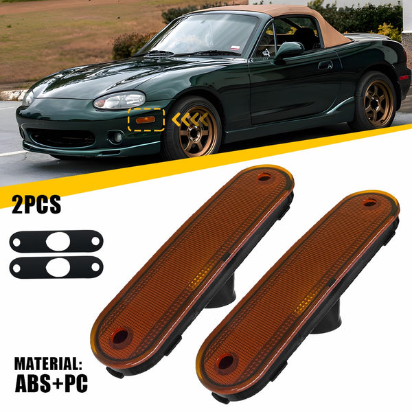 LED Side Marker Light Rear for Mazda MX-5 Miata 1990-2005, Red, Pair