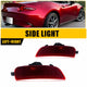 LED Side Marker Light Rear for Mazda MX-5 Miata 2016-2023, Red, Pair