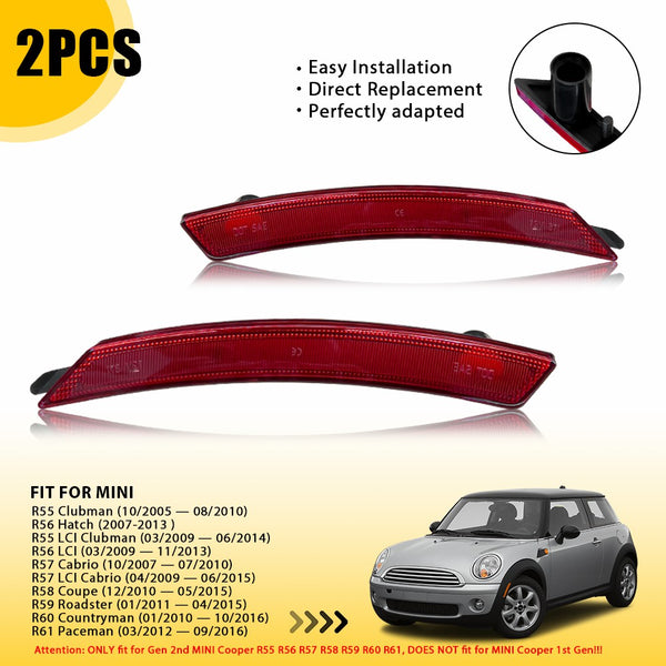 LED Side Marker Light Rear Housing for MINI Cooper R55 R56 R57 R60 2005-2016