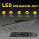 LED Side Marker Light Reflector for Chevy Camaro 2010-2015, Clear Lens, Rear