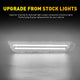 LED Side Marker Light Reflector for Chevy Camaro 2010-2015, Clear Lens, Rear