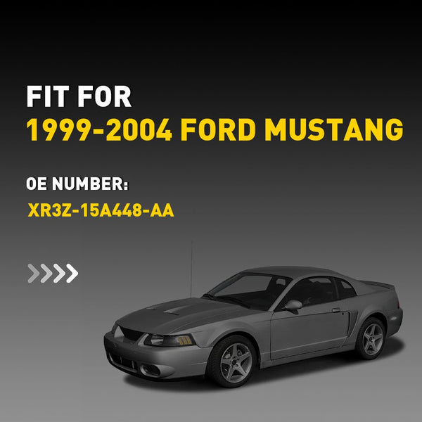 LED Side Marker Light Reflector for Ford Mustang 1999-2004, Clear Lens, White, Rear