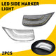 LED Side Marker Light Replacement for 2021-2023 Yukon XL/Denali/Tahoe/Suburban/Escalade/Escalade ESV Driver Passenger Side