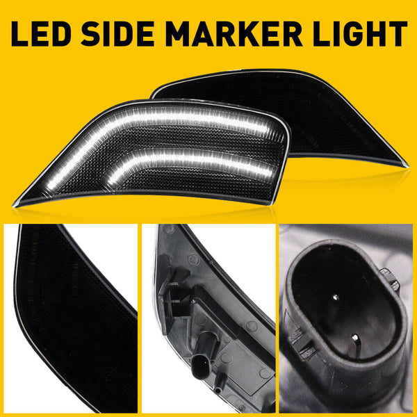 LED Side Marker Light Replacement for 2021-2023 Yukon XL/Denali/Tahoe/Suburban/Escalade/Escalade ESV Driver Passenger Side