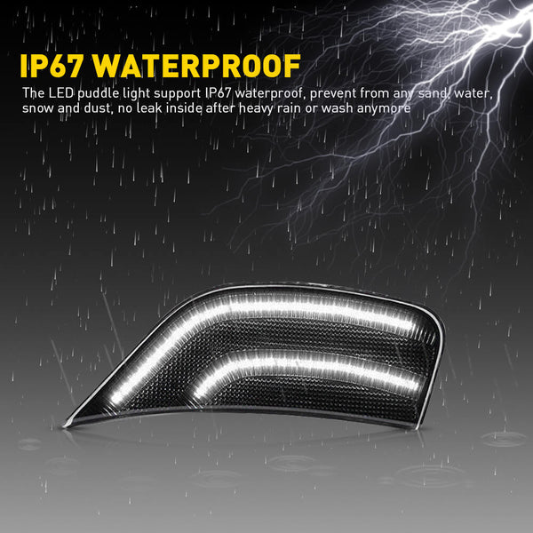 LED Side Marker Light Replacement for 2021-2023 Yukon XL/Denali/Tahoe/Suburban/Escalade/Escalade ESV Driver Passenger Side