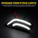 LED Side Marker Light Replacement for 2021-2023 Yukon XL/Denali/Tahoe/Suburban/Escalade/Escalade ESV Driver Passenger Side