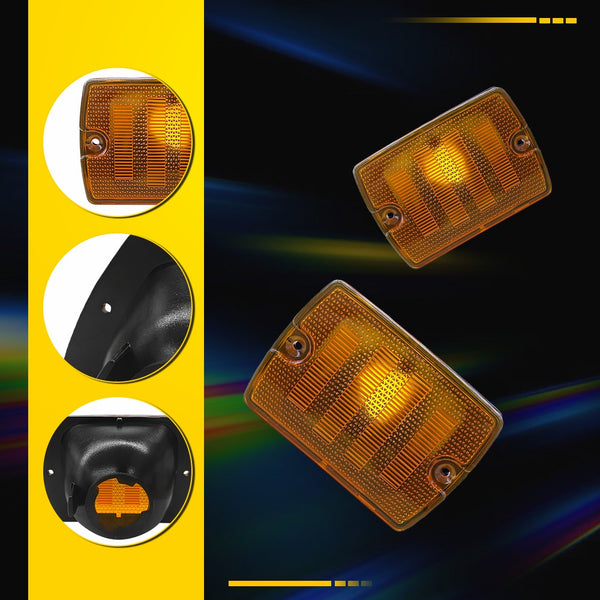 LED Side Marker Light/Turn Signal Housing for Jeep Wrangler YJ 1987-1995, Front