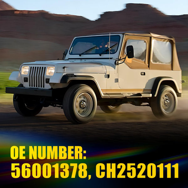 LED Side Marker Light/Turn Signal Housing for Jeep Wrangler YJ 1987-1995, Smoked Lens, Front