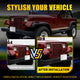 LED Side Marker Light/Turn Signal Housing for Jeep Wrangler YJ 1987-1995, Smoked Lens, Front