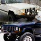 LED Side Marker Lights for 1997-2001 Jeep Cherokee Smoked Shell Amber Front Bumper