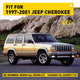 LED Side Marker Lights for 1997-2001 Jeep Cherokee Smoked Shell Amber Front Bumper