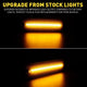 LED Side Marker Lights for 1998-2002 Pontiac Firebird Smoke Shell Front Amber Rear Red