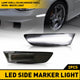 LED Side Marker Lights for 2002-2007 Skyline V35 Coupe /2003-2007 G35 2D Coupe, Front Bumper Smoke Lens