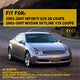 LED Side Marker Lights for 2002-2007 Skyline V35 Coupe /2003-2007 G35 2D Coupe, Front Bumper Smoke Lens
