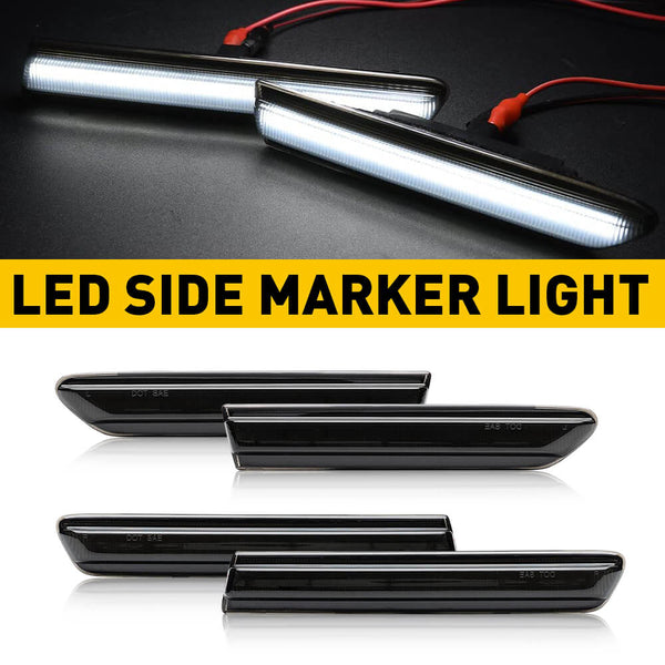LED Side Marker Lights for 2004-2008 Acura TL (Not Fit Type-S Models), Front and Rear Bumper