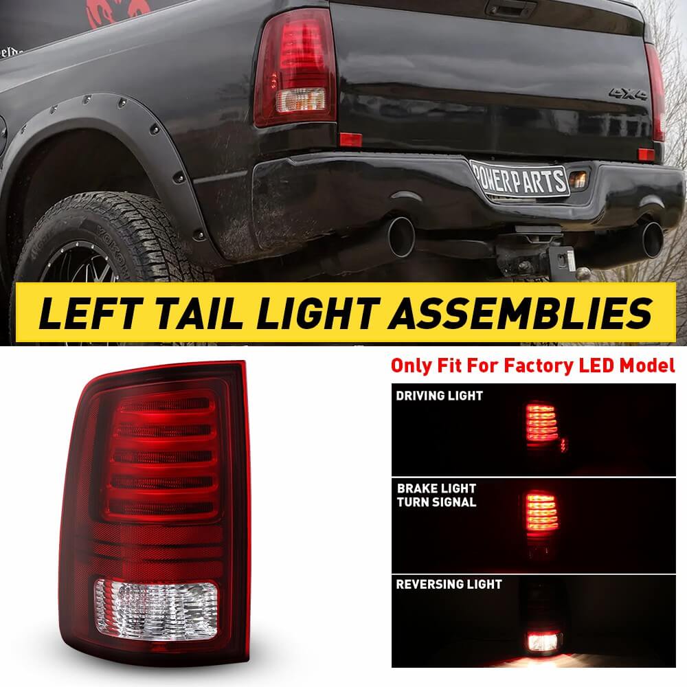 LED Tail Light Assemblies Compatible With 2013-2018 Dodge Ram 1500