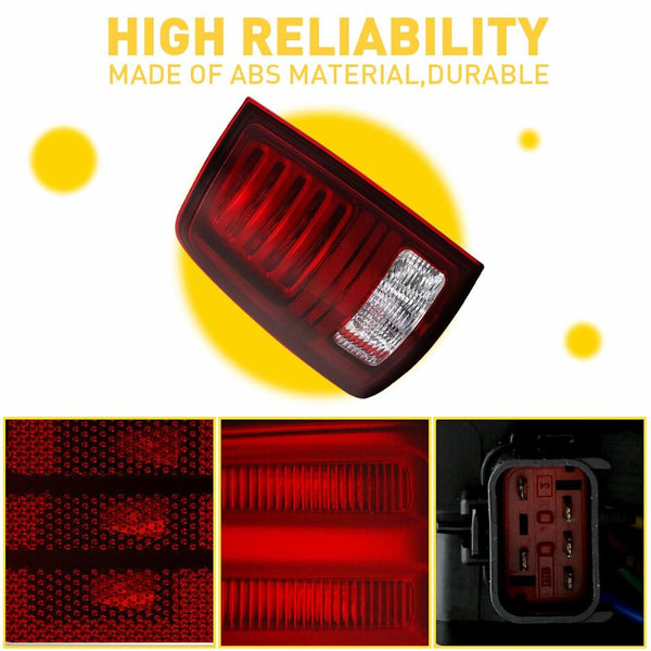 LED Tail Light Assemblies Compatible With 2009-2018 Dodge Ram 1500 2500 3500 Rear Factory Tail Light Without Chrome