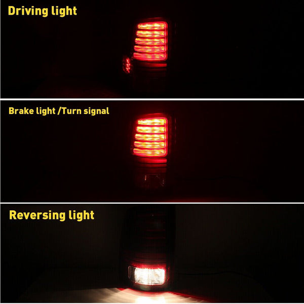 LED Tail Light Assemblies Compatible With 2009-2018 Dodge Ram 1500 2500 3500 Rear Factory Tail Light Without Chrome