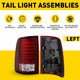 LED Tail Light Assemblies Compatible With 2009-2018 Dodge Ram 1500 2500 3500 Rear Factory Tail Light Without Chrome