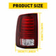 LED Tail Light Assemblies Compatible With 2009-2018 Dodge Ram 1500 2500 3500 Rear Factory Tail Light Without Chrome