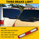 LED Third Brake Light Compatible with 97-03 Ford F-150, 97-99 F-250, 00-05 Excursion, Smoked Shell Lens