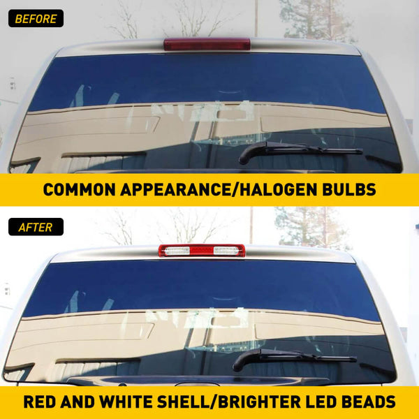 LED Third Brake Light Compatible with 97-03 Ford F-150, 97-99 F-250, 00-05 Excursion, Smoked Shell Lens