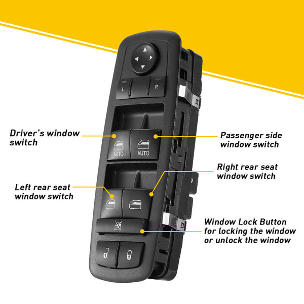 Master Power Window Door Switch For Chrysler Dodge Charger Ram 4-Door 11 PIN