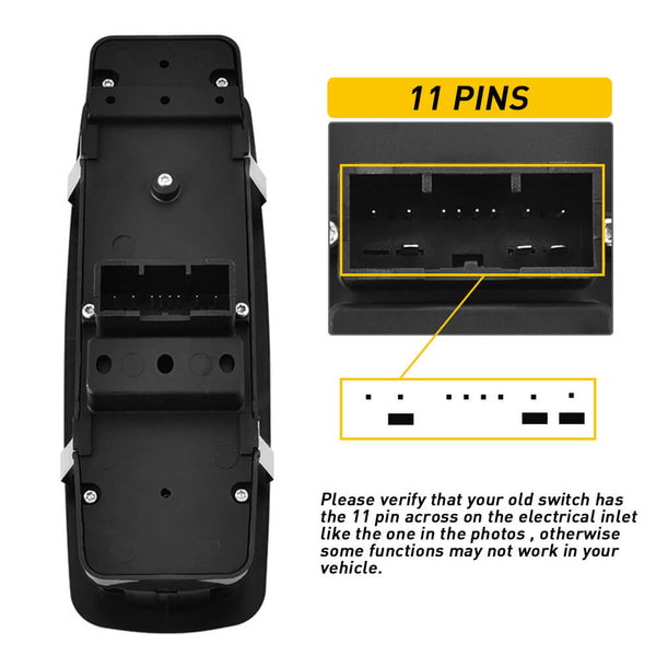 Master Power Window Door Switch For Chrysler Dodge Charger Ram 4-Door 11 PIN