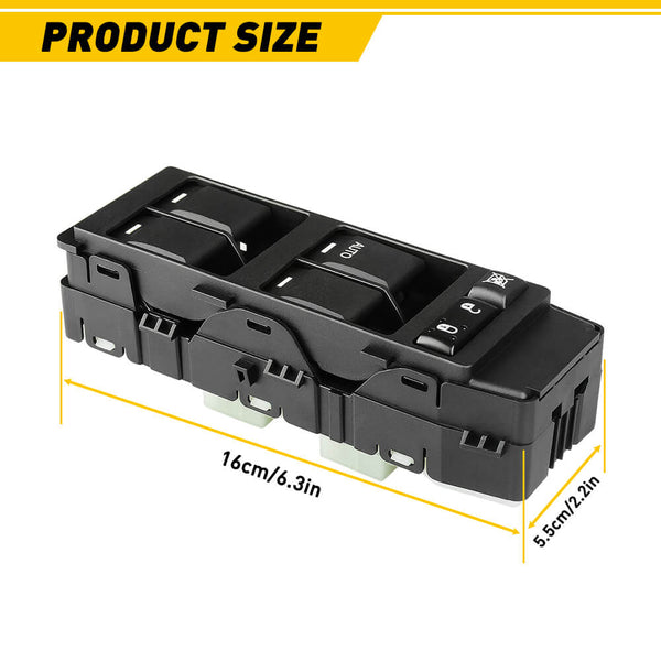 Master Power Window Switch, Car Window Switch Button For Chrysler 300 Dodge Avenger Dakota Jeep Compass Patriot 7+6 Pin