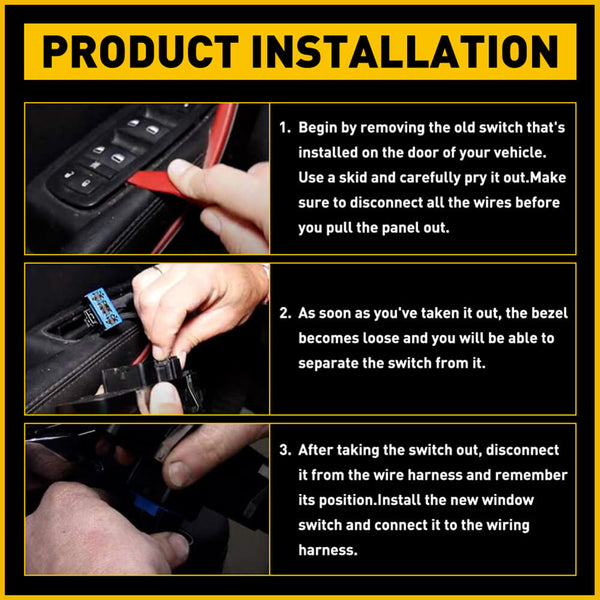 Master Power Window Switch For 1995-2007 Ford Ranger Models 6Pin